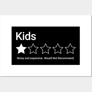 Kids Rating One out of Five Stars Posters and Art